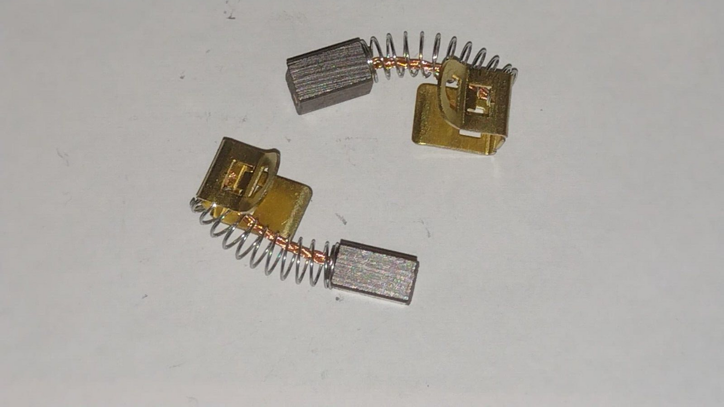 COPPIA SPAZZOLE MOTORE CARBONCINI 6 x 7,5 x 9mm TRAPANO BOSCH SERIE GSB GSR