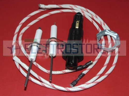 KIT ACCENSIONE BRUCIATORE BARBECUE + PIEZOELETTRICO DOPPIO