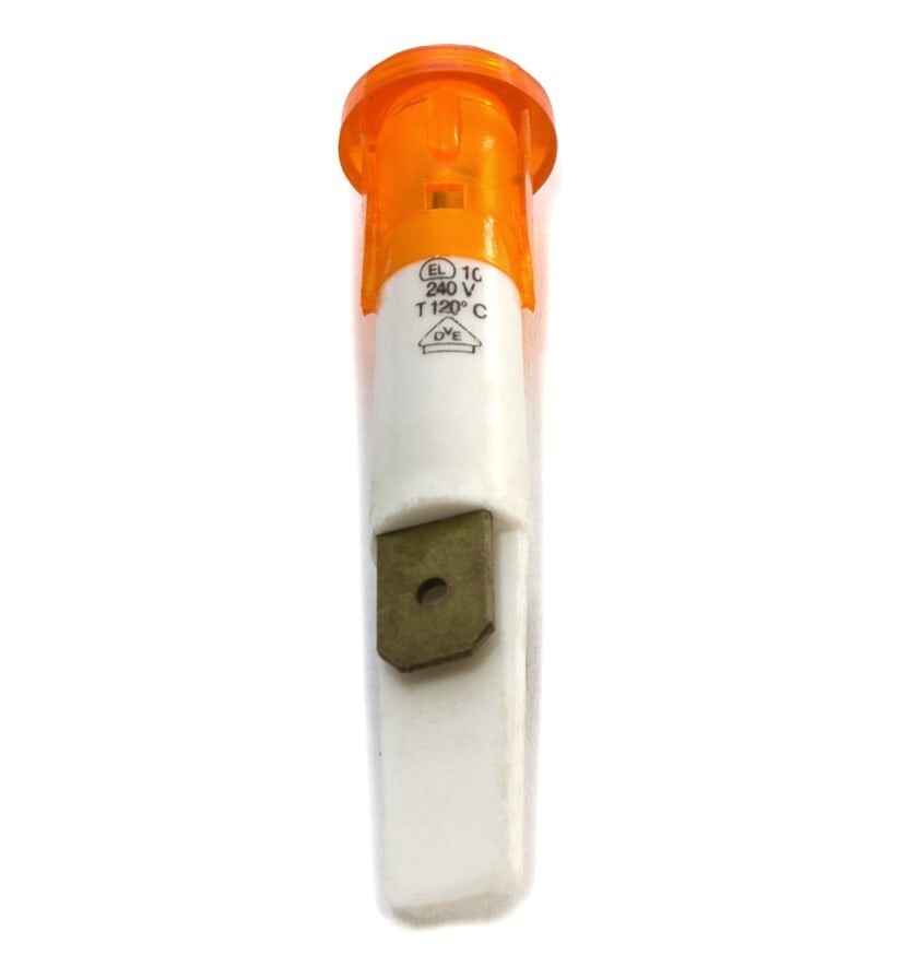 SPIA LUMINOSA TONDA GIALLA 240V T 120° Ø10mm SWT716UN