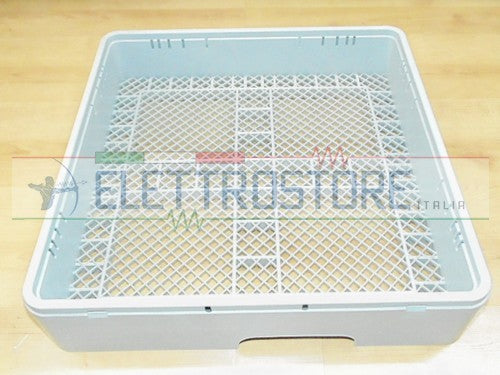 CESTO QUADRATO PLASTICA LAVAGGIO POSATE 50x50xH10,6 CSTP0052