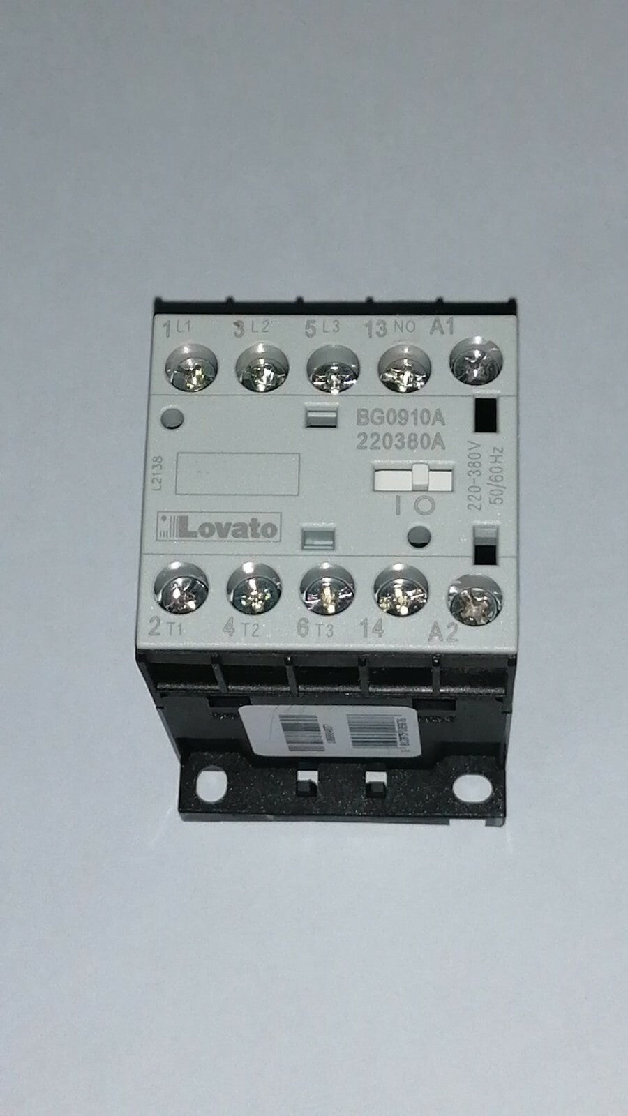 CONTATTORE LOVATO BG0910A 1454902 CONTATTORE TRIFASE AC3 9A 4KW (400V)