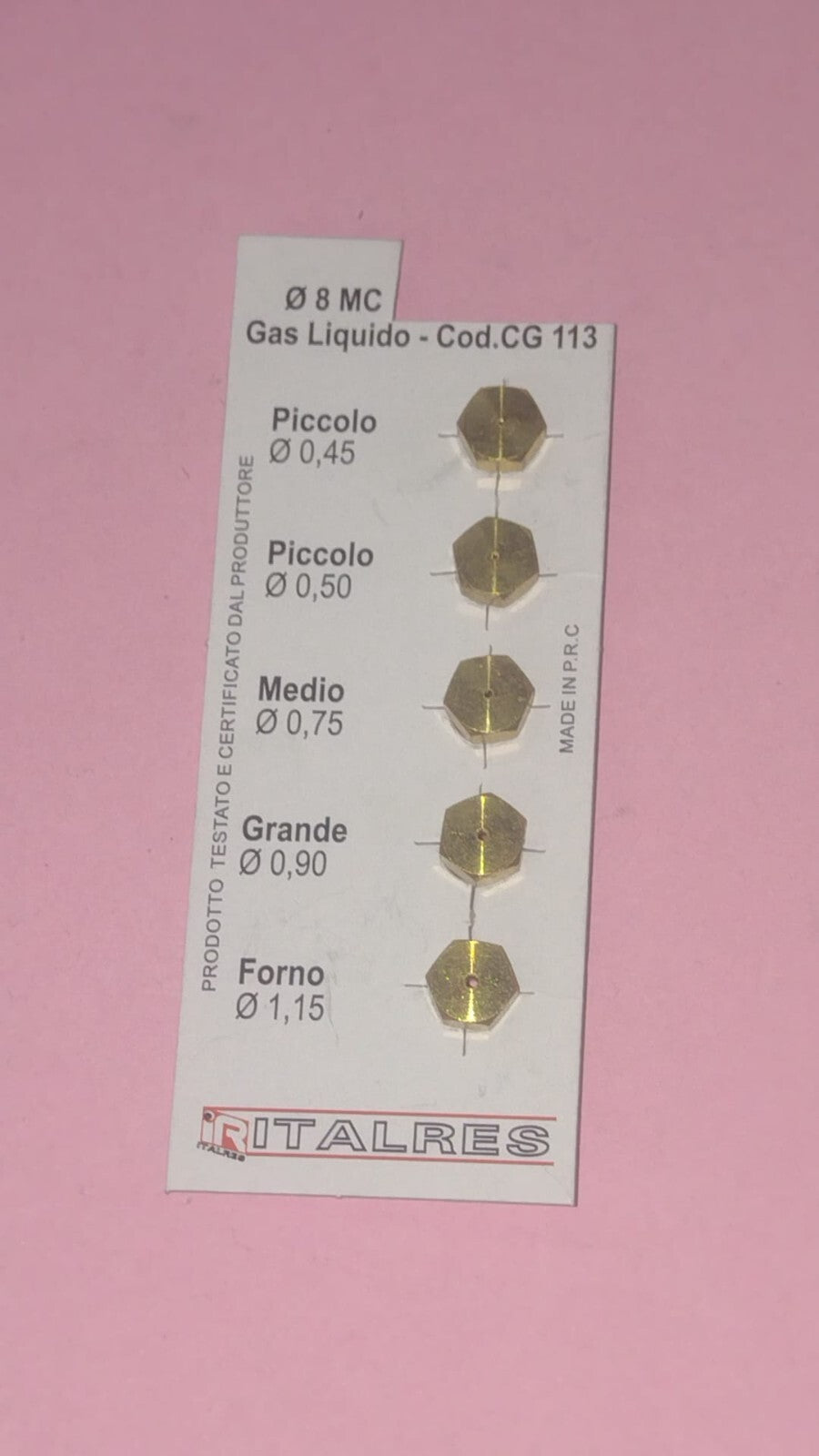 KIT UGELLI 8mc GPL