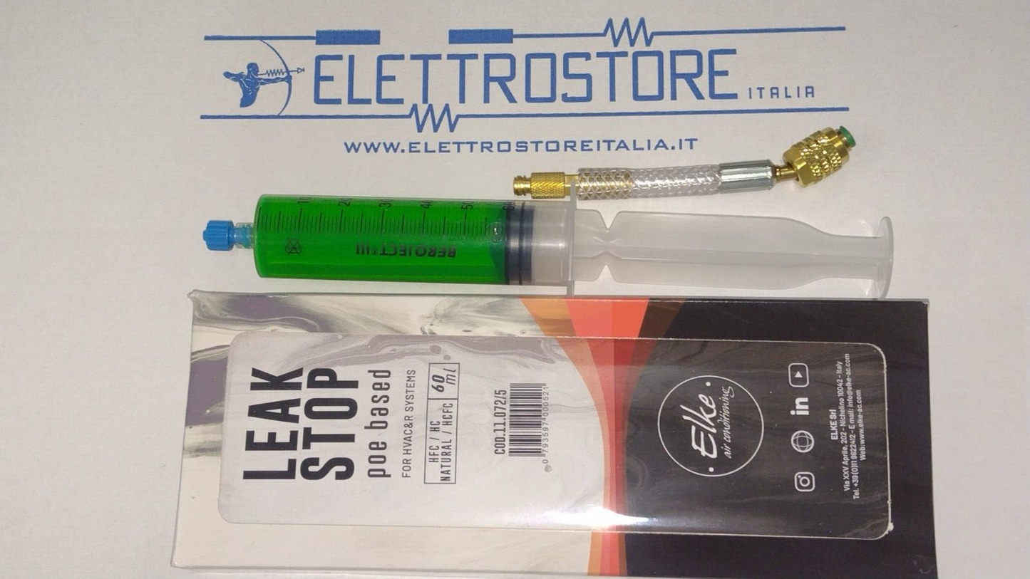 TURAFALLE VERDE IN SIRINGA 60ML + ADATTATORE USCITA 5/16(R410A)