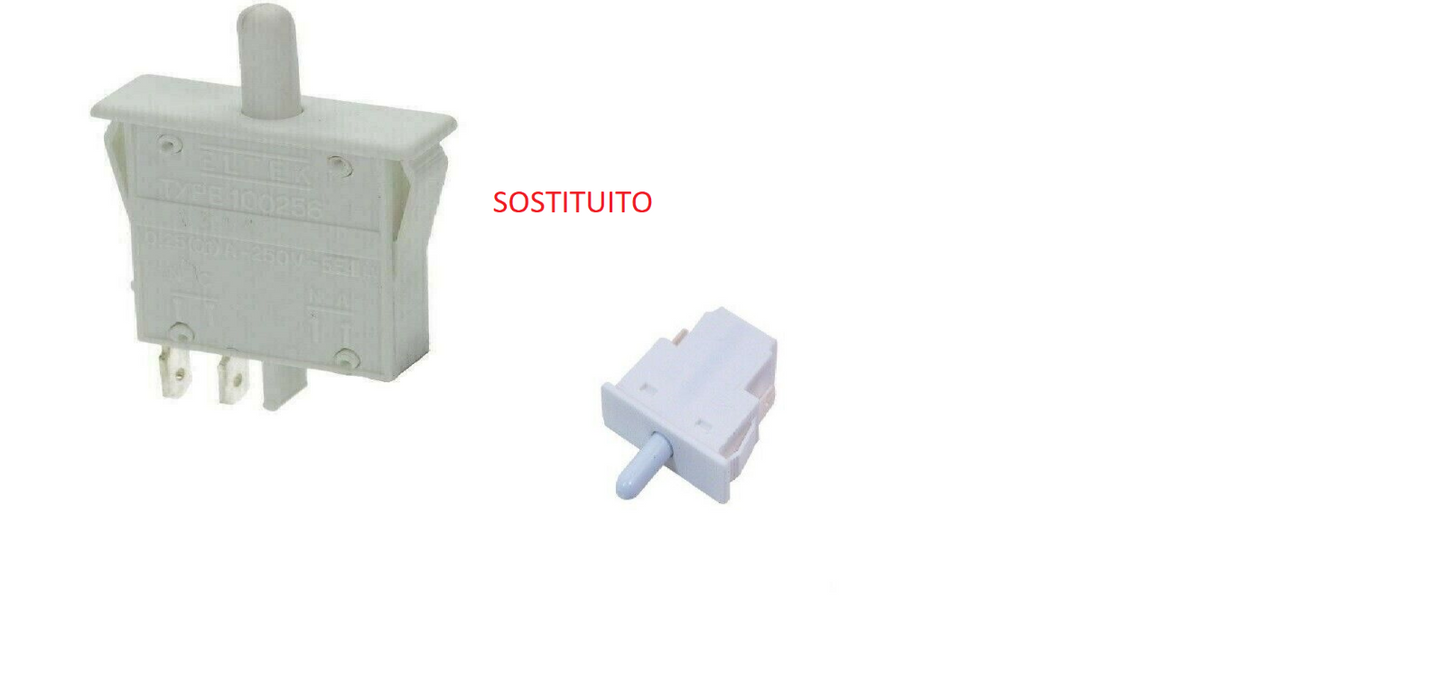 PULSANTE LUCE FRIGORIFERO ARISTON INDESIT FRIGO 250V C00075585 = C00269274 ORIG.
