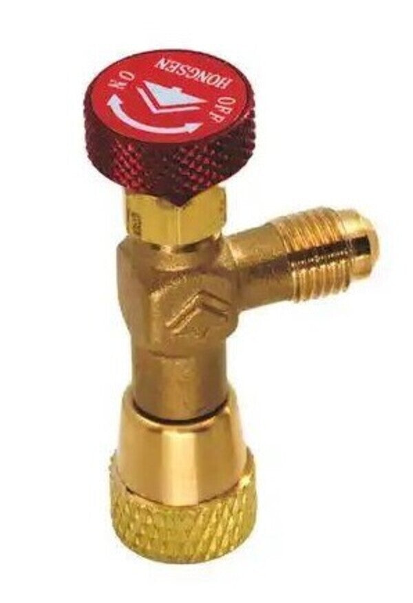 RUBINETTO GAS R410 RACCORDO BOMBOLA MASCHIO 1/4SAE FEMMINA 5/16"SAE