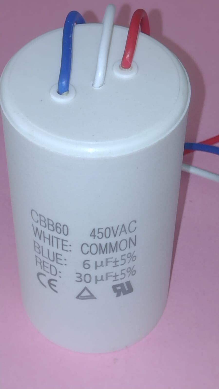 CONDENSATORE DOPPIO 30μF + 6μF 450VAC SPEDITO CON CORRIERE
