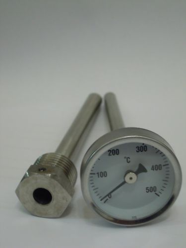 TERMOMETRO FORNO BARBECUE 0°C 500°C SONDA 10cm