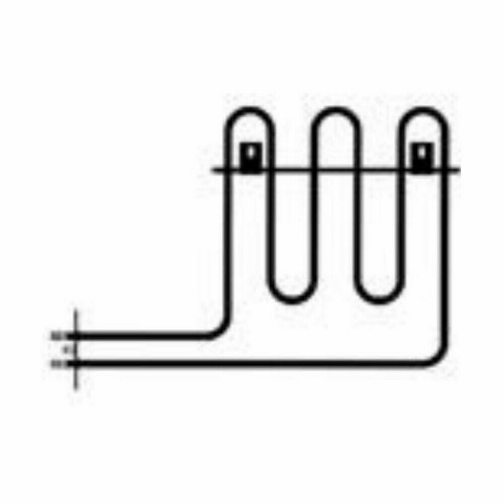 Resistenza FORNO 1800W cucina Rex Aeg Electrolux Zanussi con 2 staffe RE0525