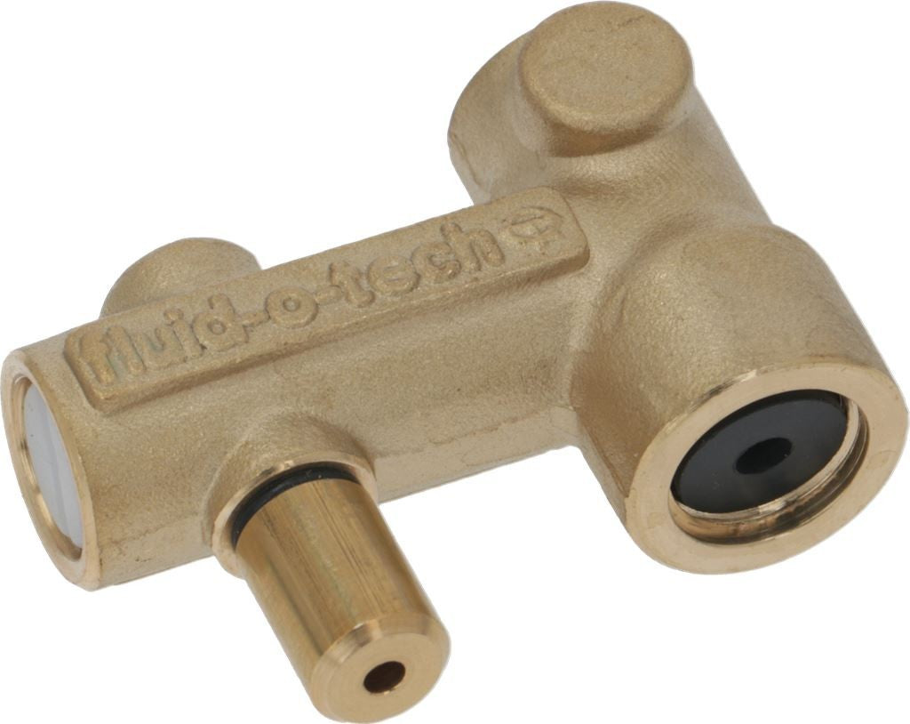 VALVOLA BY PASS OTTONE POMPA VIBRAZIONE Uscita 1/8G scarico Diam. 8 mm.