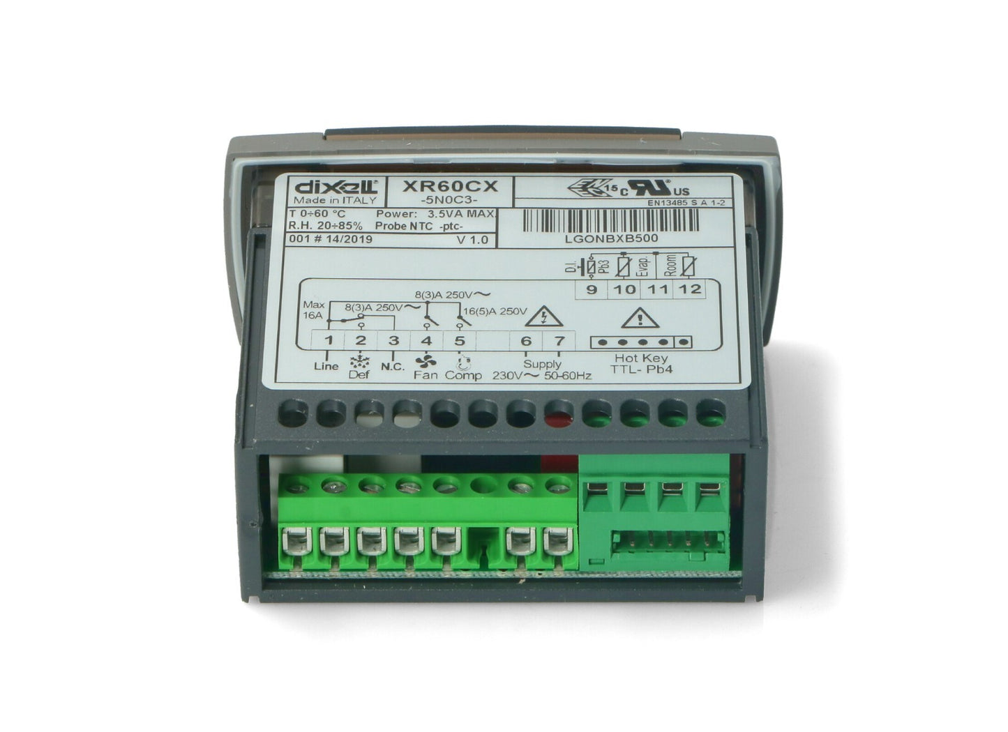 TERMOSTATO DIGITALE 230V DIXELL XR60CX