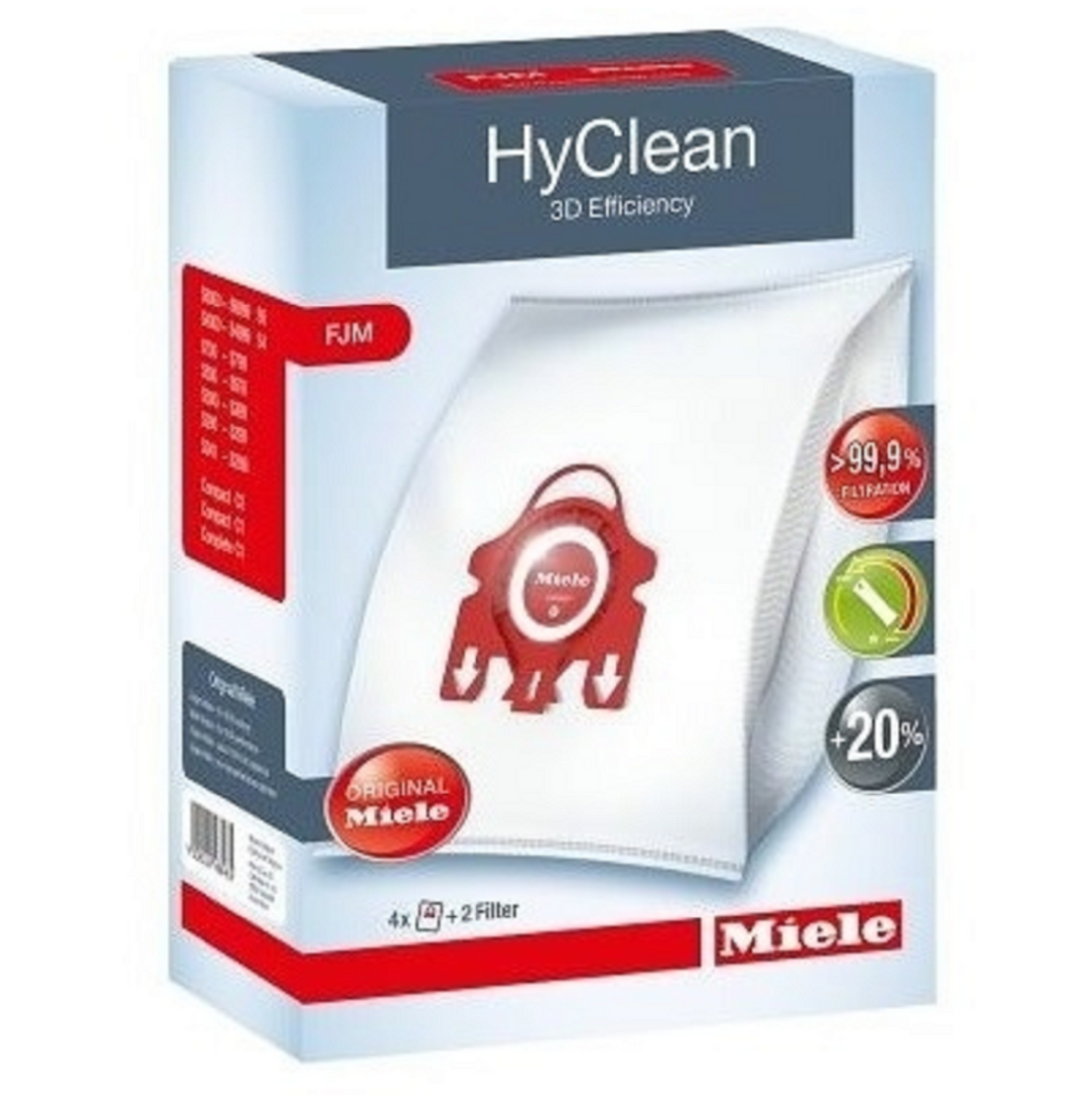 SACCHETTI ASPIRAPOLVERE MIELE - FJM 3D HYCLEAN EFFICIENT PESO 0,2 E9917710