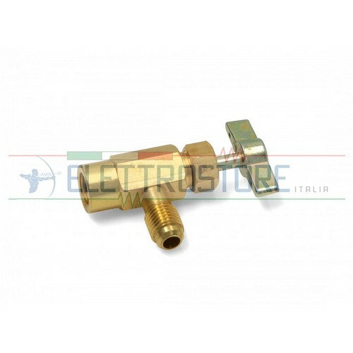 RUBINETTO A SFERA IN OTTONE 7/16''NPT FEMMINA x 1/4'' MASCHIO .