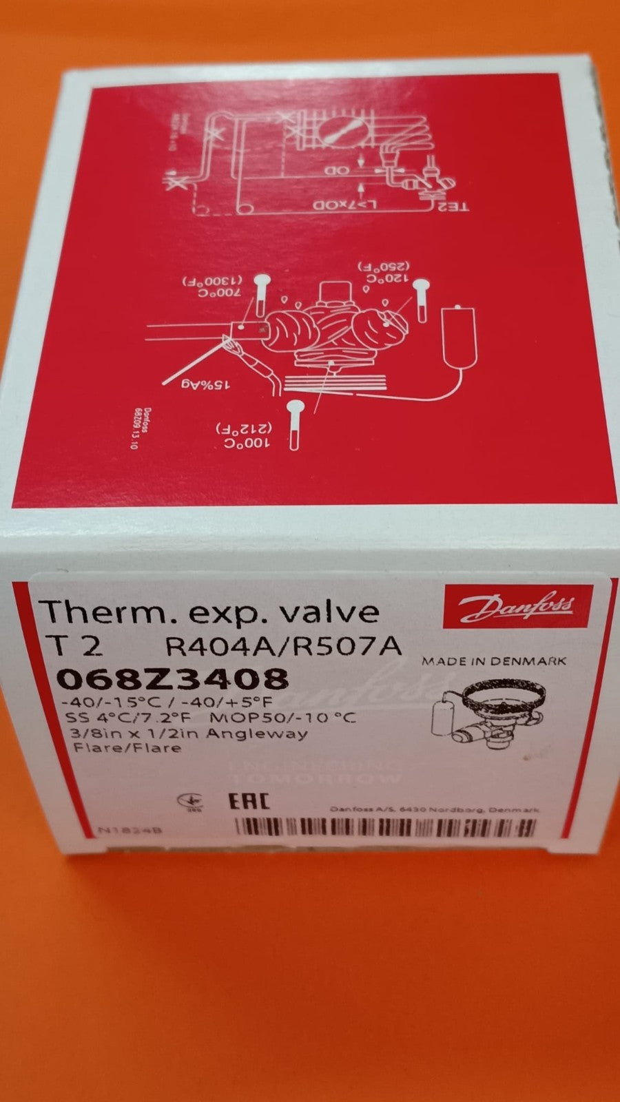 VALVOLA DANFOSS T2-068Z3408 R404A/R507A