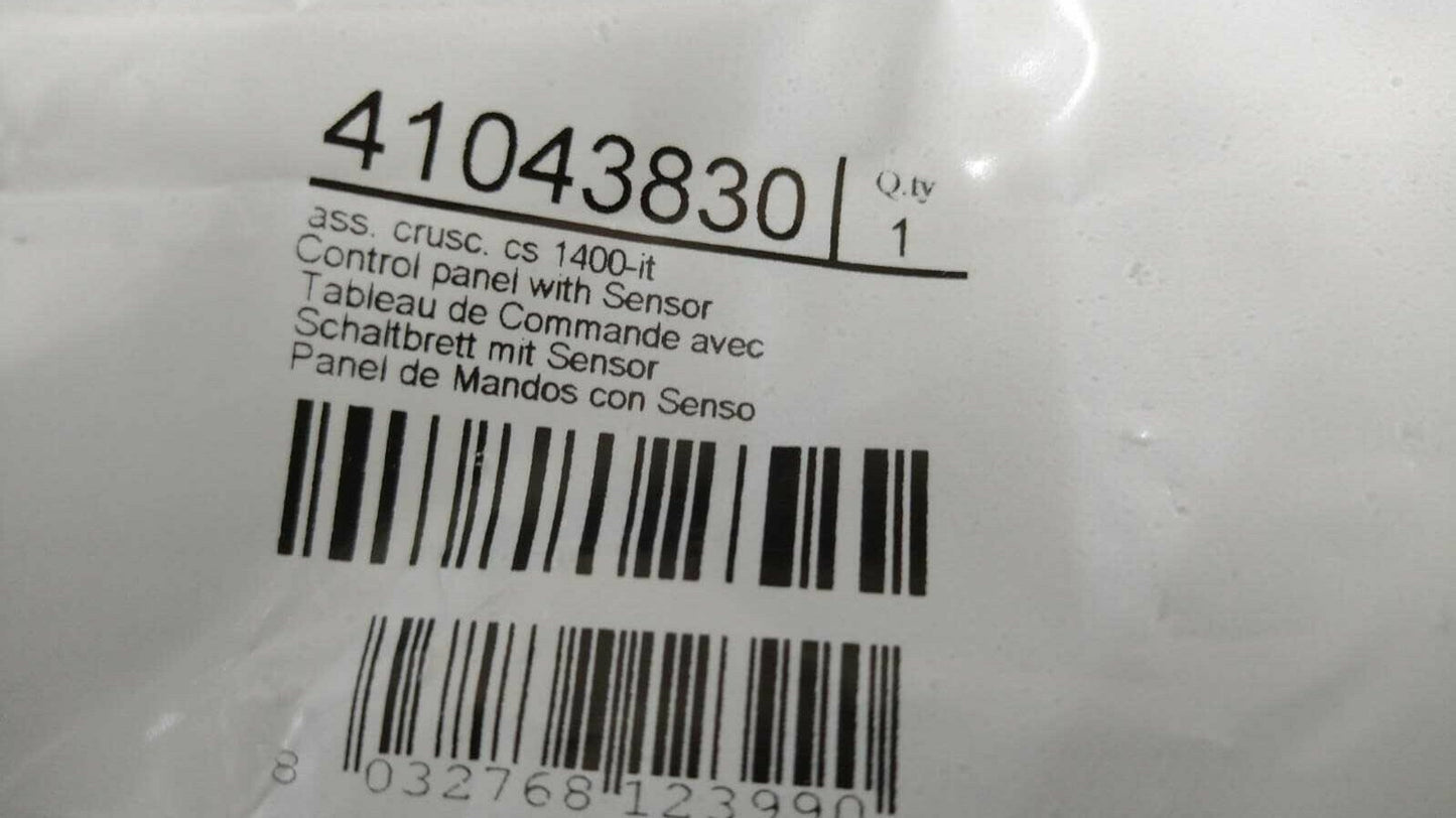 CRUSCOTTO FRONTALE BIANCO PER LAVATRICE CANDY HOOVER 41043830 ORIGINALE