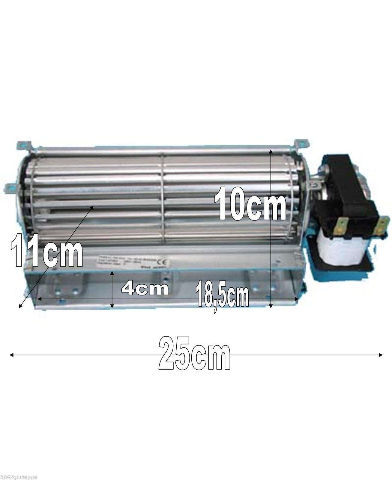 VENTOLA TANGENZIALE 18cm 230v 50/60hz