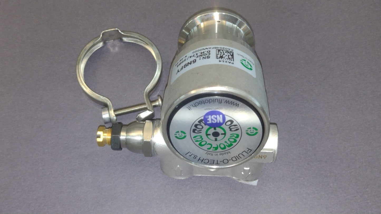 POMPANTE A FASCETTA FLUID-O-TECH 200 L/H, ACCIAIO INOX, CERTIF. NSF 1330037