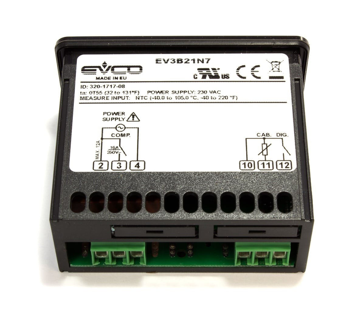 EVCO TERMOSTATO DIGITALE SENZA SONDA EV3B21N7 230V EVCO 5109745