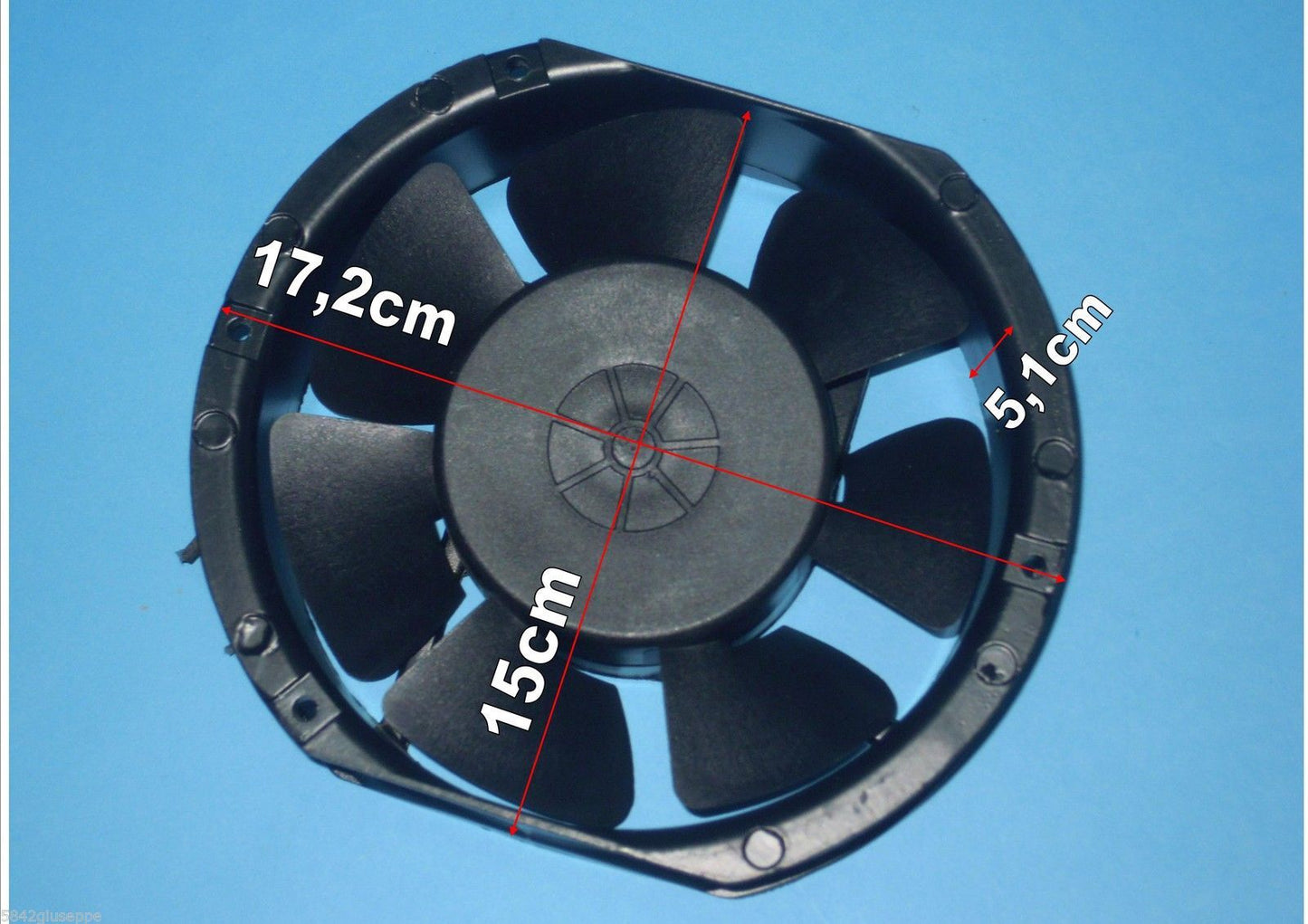 VENTOLA ASSIALE 35W 220-240V 172x150x5,1 ALLUMINIO