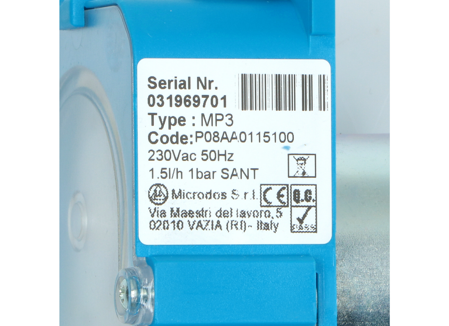POMPA PERISTALTICA 1,5L/H MP3