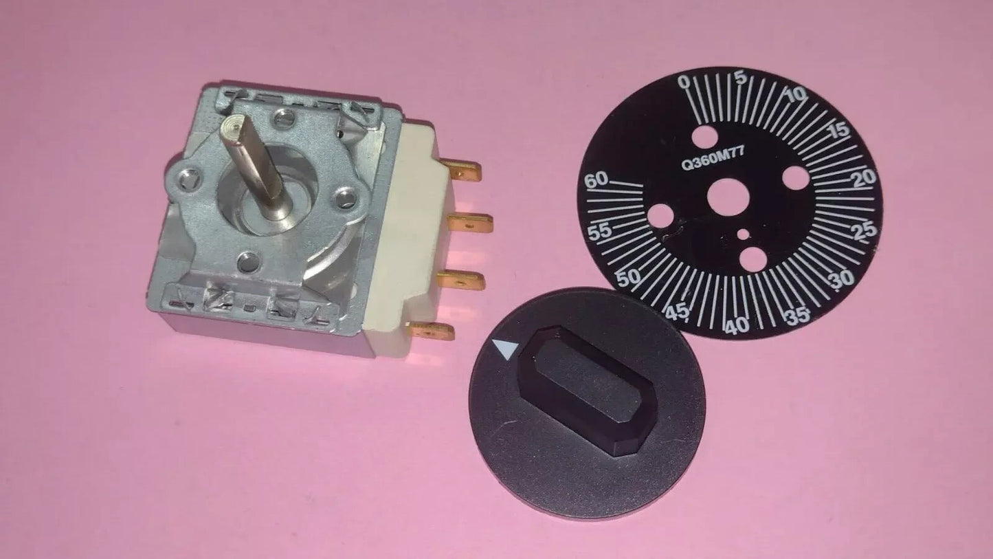 TIMER ELETTRICO TEMPORIZZATORE 60 minuti BIPOLARE *