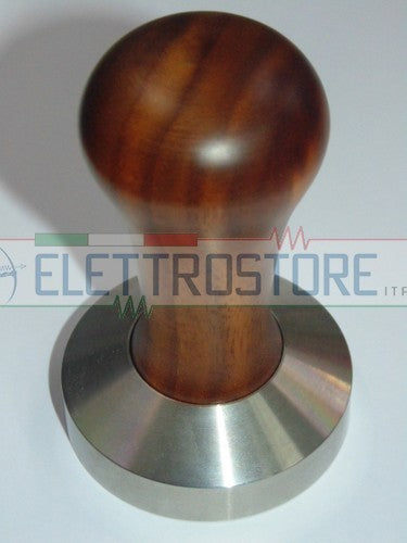 PRESSINO CLASS in NOCE CON BASE INOX DIAMETRO 58mm FONDO PIATTO PRES877