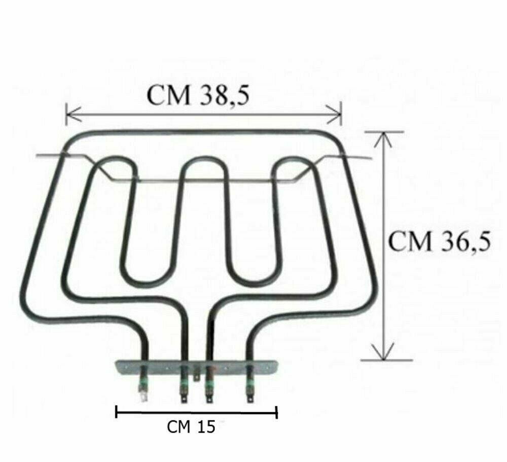 RESISTENZA FORNO SMEG SUPERIORE GRILL - 806890278, 806890262 - SA390EB