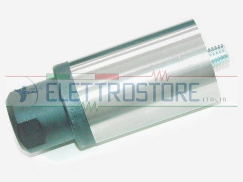 PIEDINO INOX REGOLABILE Diam.40mm H.97-111mm VITE M10 PIEDE QUADRATO NYLON NERO