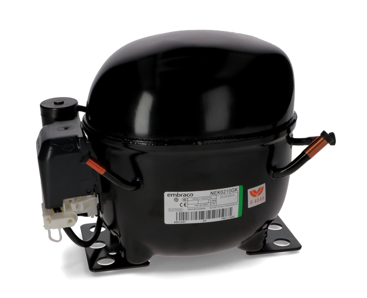 COMPRESSORE EMBRACO NEK6210GK R404a MHBP 8,78cc