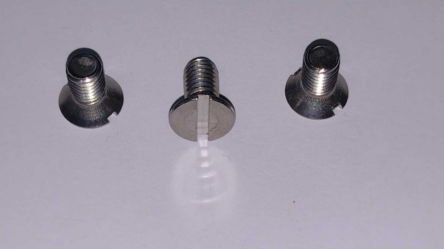 KIT 3 VITI CONICHE FISSAGGIO LAMA AFFETTATRICE FILETTO Ø 6mm LUNGHEZZA 12mm INOX