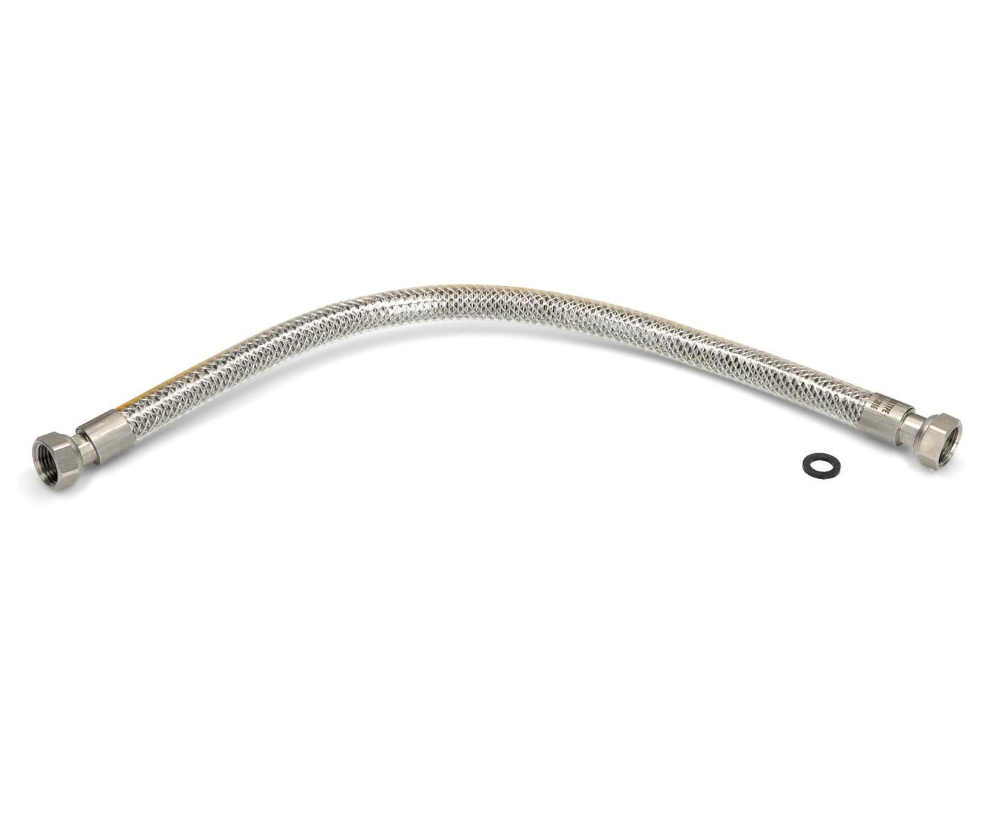 TUBO GAS IN ACCIAIO 1/2" 1mt FEMMINA FEMMINA