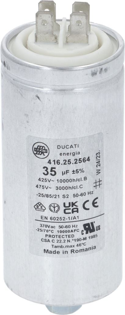 DUCATI ENERGIA CONDENSATORE 35mf IN ALLUMINIO 416.25.2564
