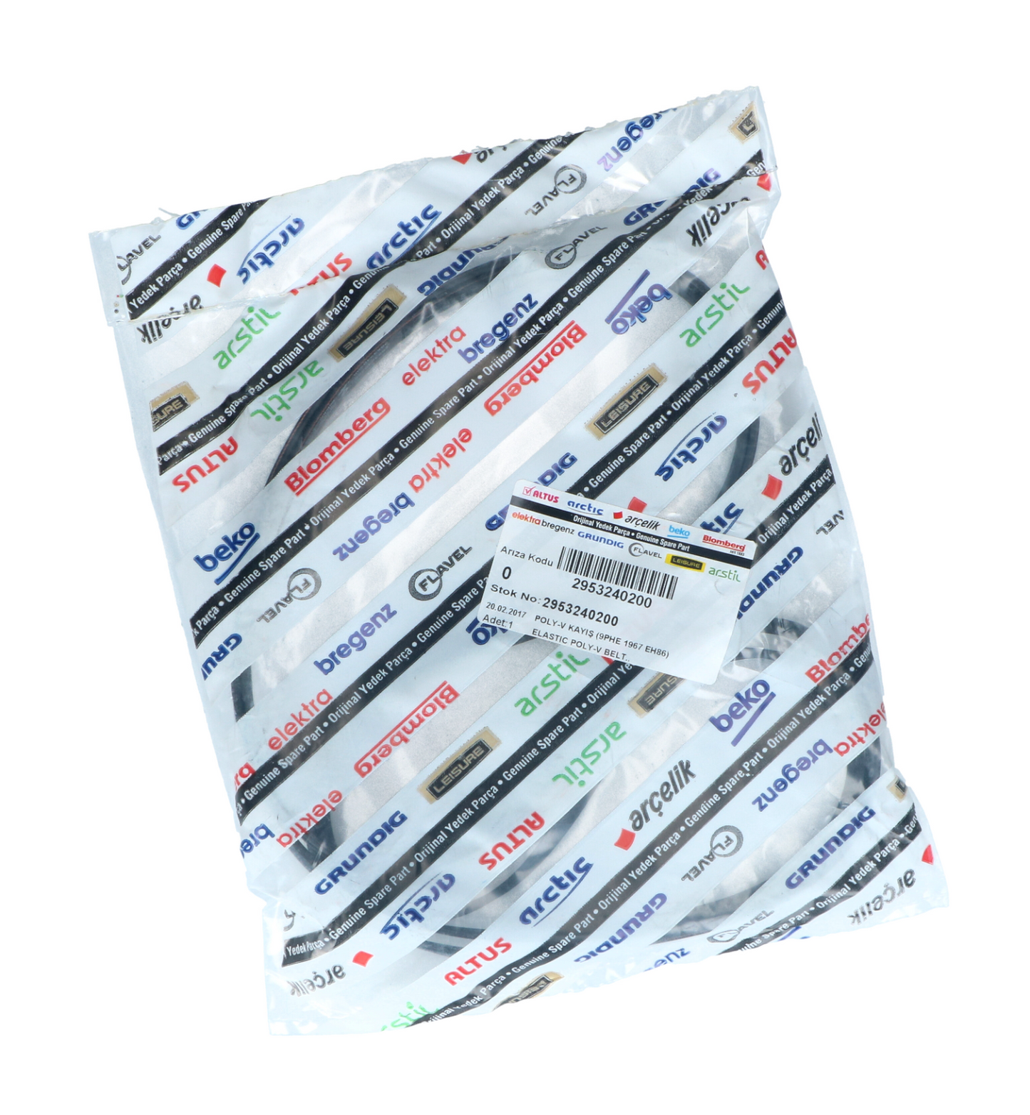 CINGHIA ASCIUGATRICE BEKO ORIGINALE 2953240200 9PHE 1967