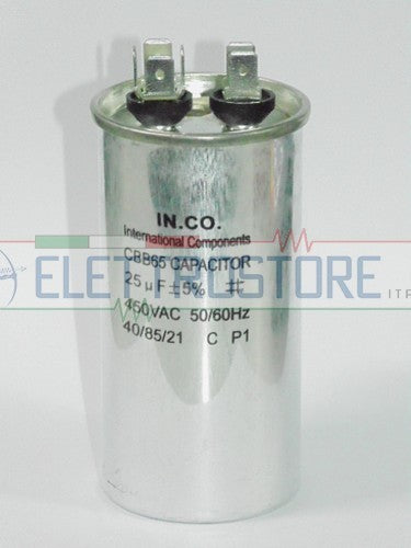 CONDENSATORE 25µF IN ALLUMINIO