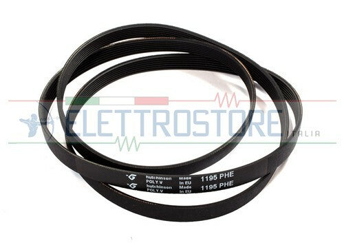 Cinghia lavatrice 1195 H8 Ariston Indesit Whirlpool C00082318 HUTCHINSON