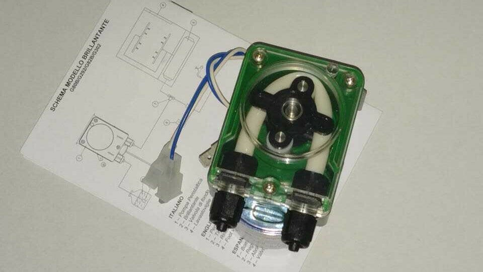 POMPA PERISTALTICA DETERGENTE 2,3 LT/H GERMAC 230V 50Hz 4W AQUA G250 NO REGOLAZI