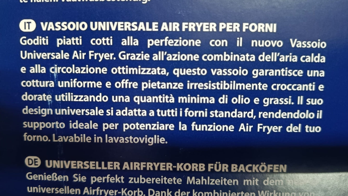 VASSOIO UNIVERSALE AIR FRYER PER FORNI WHIRLPOOL ARISTON C00979075 488000979075