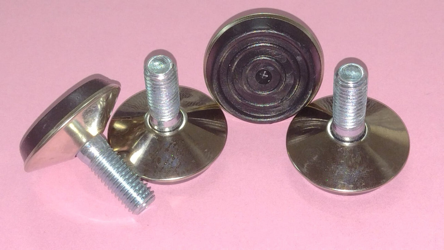 PIEDINO REGOLABILE INOX D.38mm H.40mm VITE M10X25mm Omniwash AM016NTC 1pz