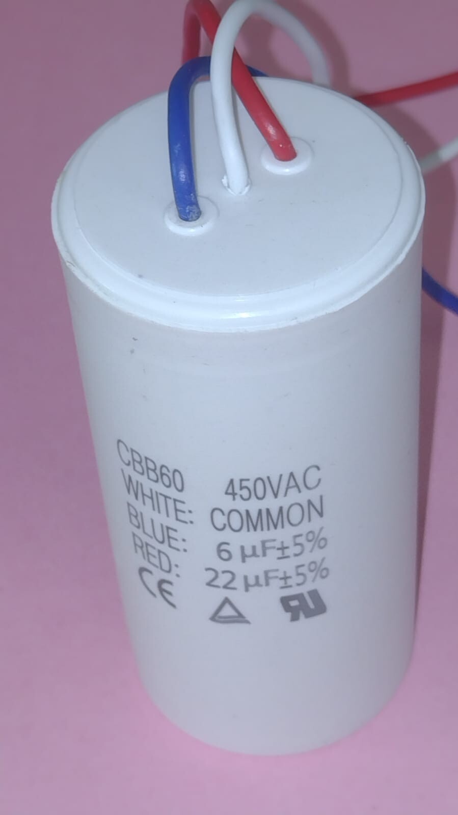CONDENSATORE DOPPIO 22μF + 6μF 450VAC SPEDITO CON CORRIERE