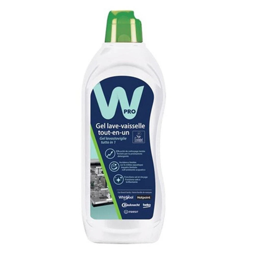 DETERSIVO GEL PER LAVASTOVIGLIE "TUTTO IN UNO" 650ML WPRO 488000860152 ORIGINALE