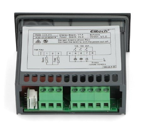 TERMOSTATO DIGITALE NTC 20A ECS-974 230V SKL 2 SONDE DTM022UN