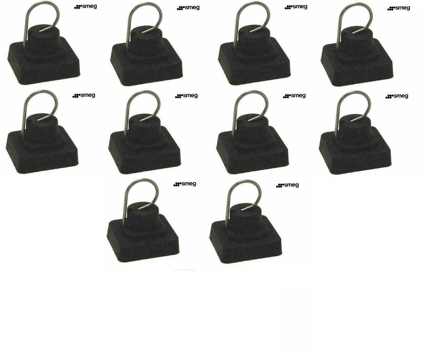 GOMMINO GOMMINI GRIGLIA ANTIGRAFFIO PIANO COTTURA SMEG 694010259 ORIGINALE 10pz