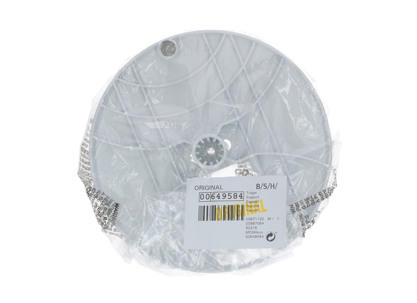 SUPPORTO DISCO GRATTUGIA ROBOT BOSCH 00649584 MODELLO MCM4000/01