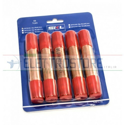 Filtro Disidratatore 15gr. Ø5mm x Ø2,5mm Lunghezza 100mm KIT 5pz