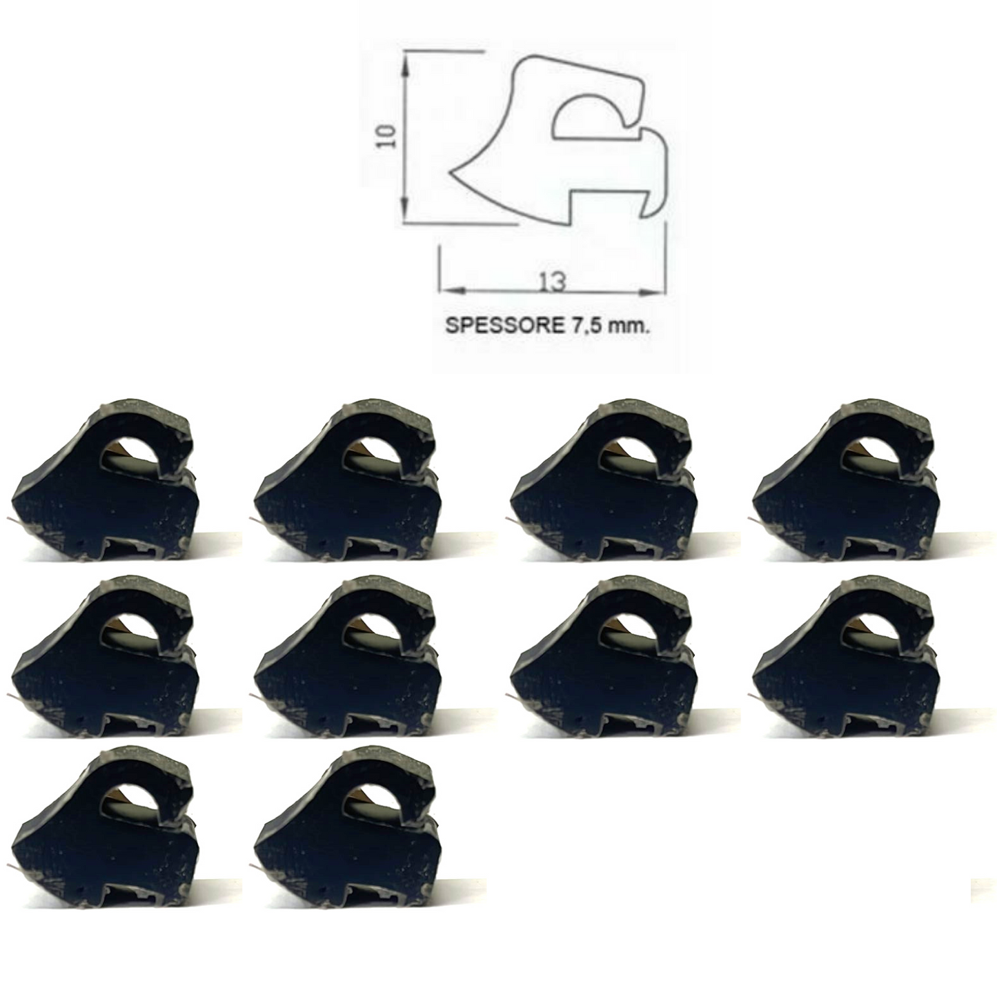 10 PEZZI GOMMINI GRIGLIE PIANO COTTURA ANTIGRAFFIO ARISTON C00075434