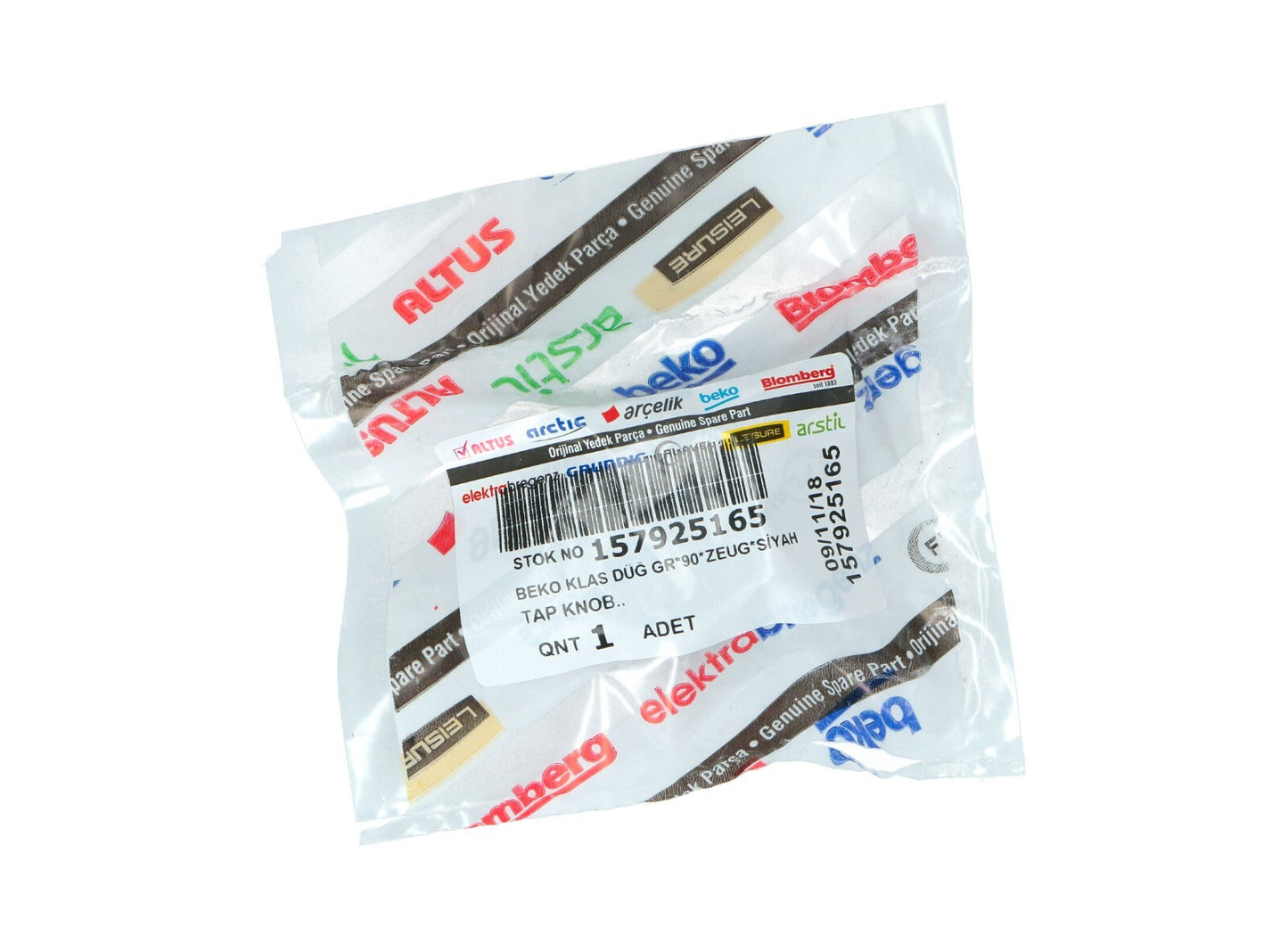 BEKO MANOPOLA PIANO COTTURA CUCINA GAS NERA Beko 157925165 C00969964