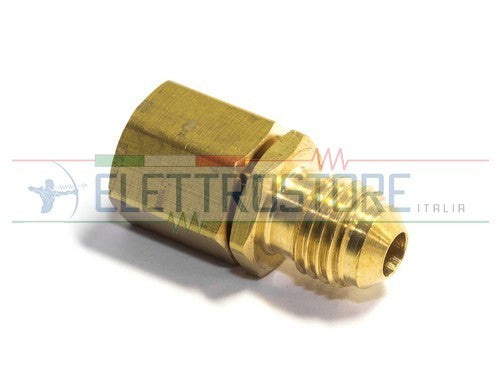 RIDUTTORE RACCORDO x BOMBOLA GAS REFRIGERANTE R600a R290 - 7/16 x 1/4 sae
