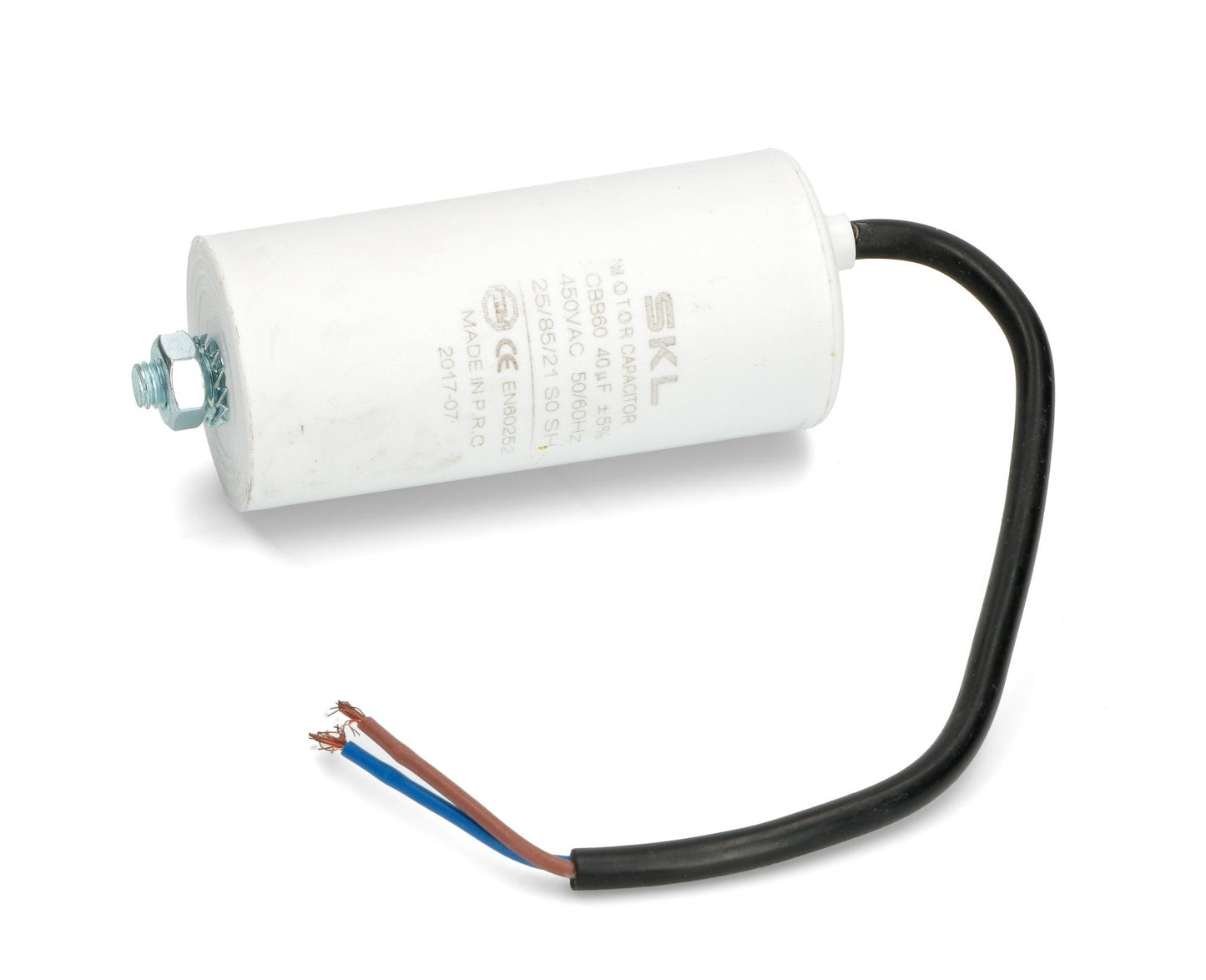 CONDENSATORE CON FILO 40mf 450V 50/60HZ