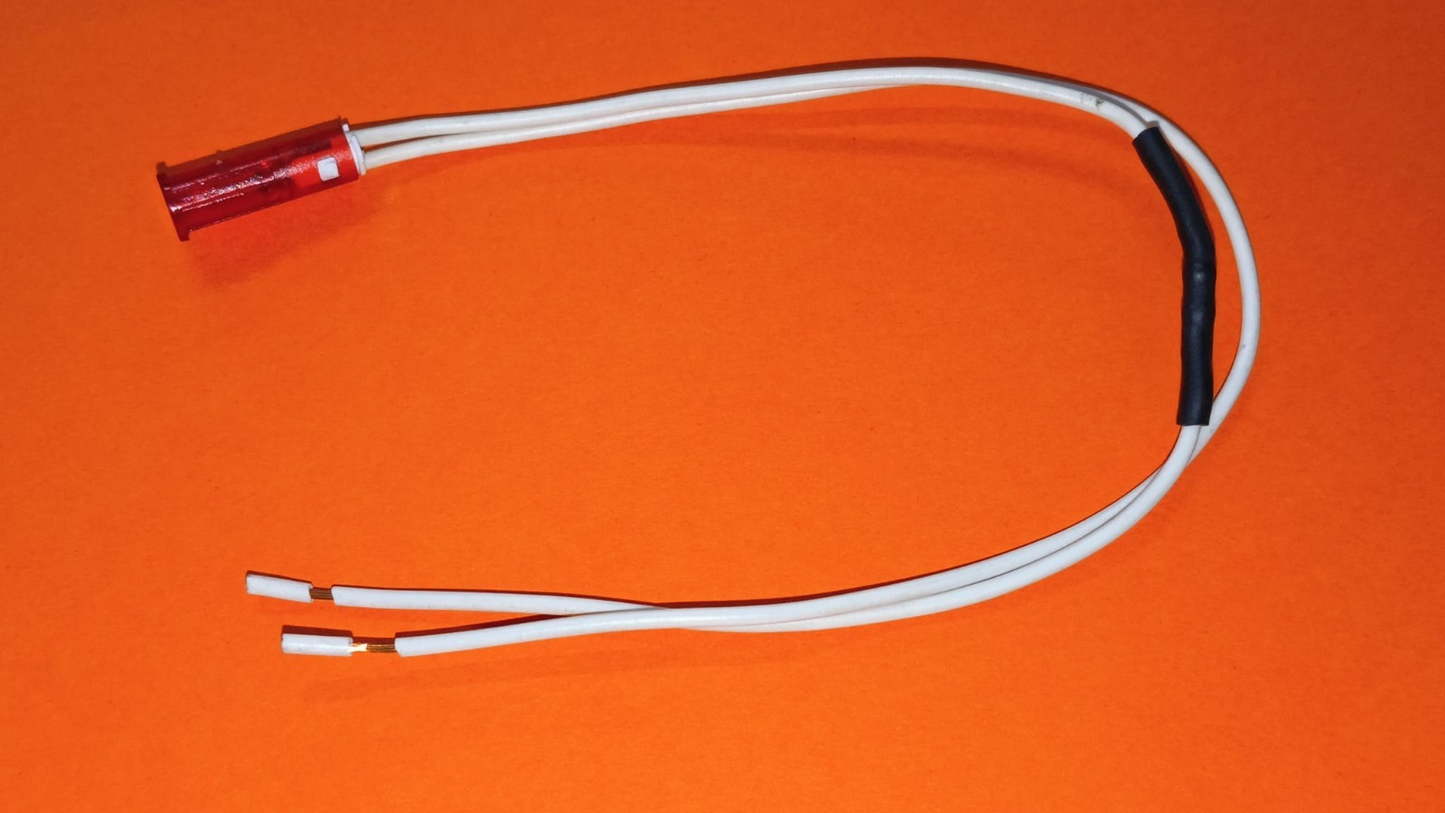 SPIA ROTONDA ROSSA Ø 6mm 380V CAVO 20cm