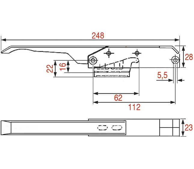 GERMANI CHIUSURA DX-SX 5244L 3242950 Made in Italy