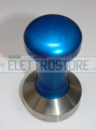 PRESSINO FANTASY MANICO BLU CON BASE INOX DIA 53mm FONDO PIATTO PRES32157